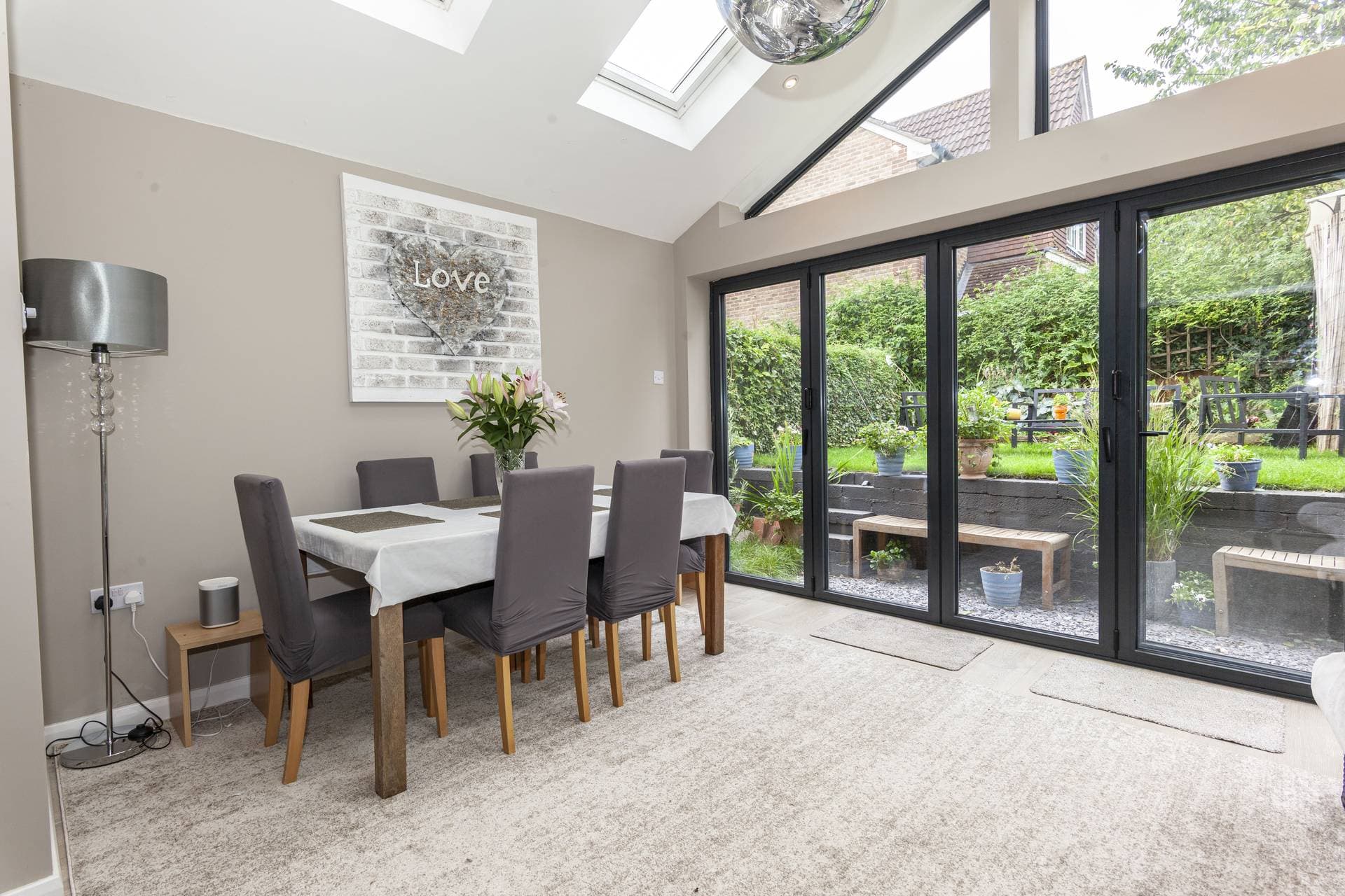 Rear extension in Belmont, London. A completed Plan Hub project.